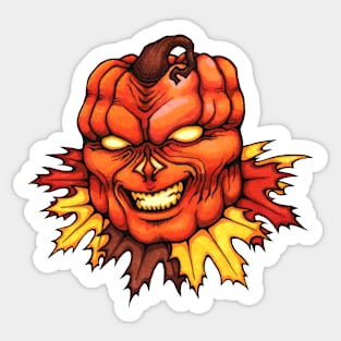 The Great Pumpkin Head Sticker